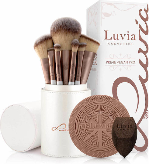 Luvia Professionell Set mit Make-up-Pinseln aus synthetischem Haar Prime Vegan Pro 12Stück