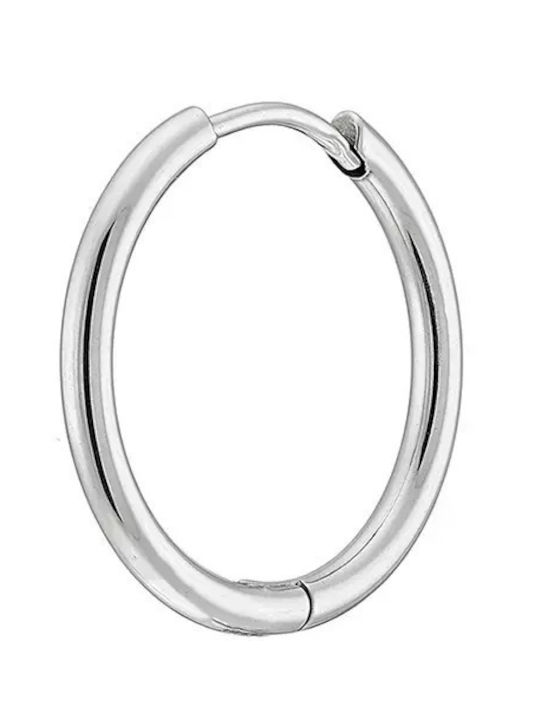 Oxzen Men's Single Earring Hoop made of Steel Gold Plated
