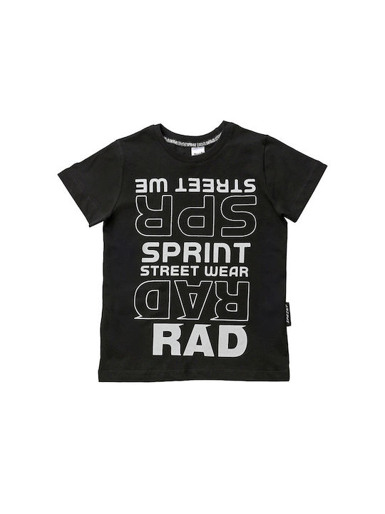 Sprint Παιδικό T-shirt Μαύρο