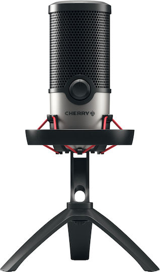 Cherry UM 6.0 Advanced Πυκνωτικό Μικρόφωνο USB Επιτραπέζιο, Shock Mounted
