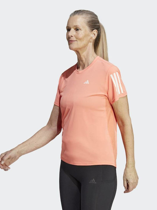 Adidas Own The Run Feminin Sport Tricou Uscare rapidă Portocaliu