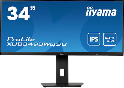 Iiyama Prolite XUB3493WQSU-B5 Ultrawide IPS HDR Monitor 34" QHD 3440x1440 cu Timp de Răspuns 4ms GTG