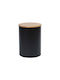 Excellent Houseware Βάζο Γενικής Χρήσης με Καπάκι Μεταλλικό σε Μαύρο Χρώμα 10x10x15.5cm