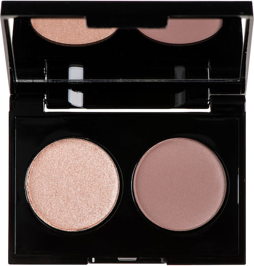 Korres Volcanic Minerals Velvet Dual Παλέτα με Σκιές Ματιών σε Στερεή Μορφή Pink Rose 18 3gr