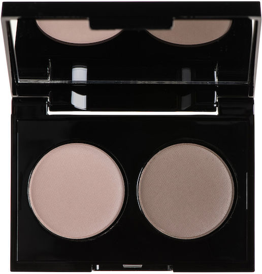 Korres Volcanic Minerals Velvet Dual Eye Shadow Palette in Solid Form Grey Taupe 38 3gr