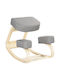 Office Stool Gray 51x69x58cm