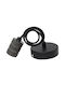 Optonica Pendant Light Black with Socket E27