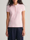Gant Γυναικεία Polo Μπλούζα Κοντομάνικη Ροζ