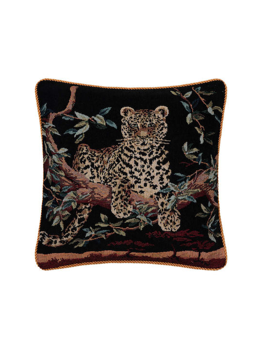 Silk Fashion Față de pernă Tiger 2 Neagră 60x60cm.