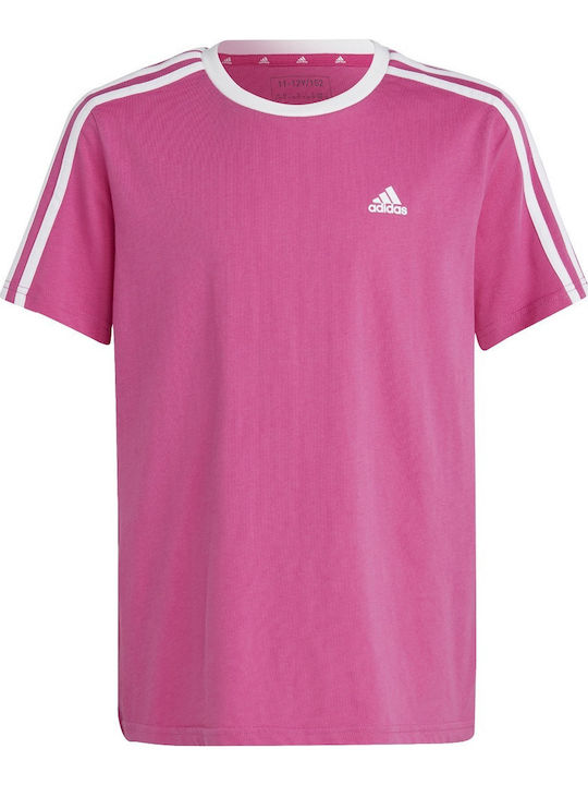 Kids' T-shirt Purple 3-Stripes