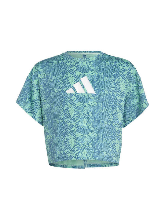 Adidas Παιδικό T-shirt Γαλάζιο