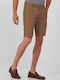 Cotton slim fit shorts Basefield Camel MONOCHROME ALL DAY, CASUAL