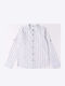 Kids Striped Shirt Long Sleeve White