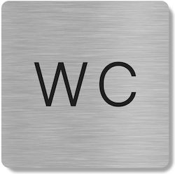 Mk Πινακίδα WC 10x10cm HTA113 Mk Πινακίδα WC 10x10cm HTA113