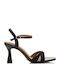 Din piele Sandale Negre