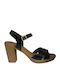 Sandals from Patent Leather Black