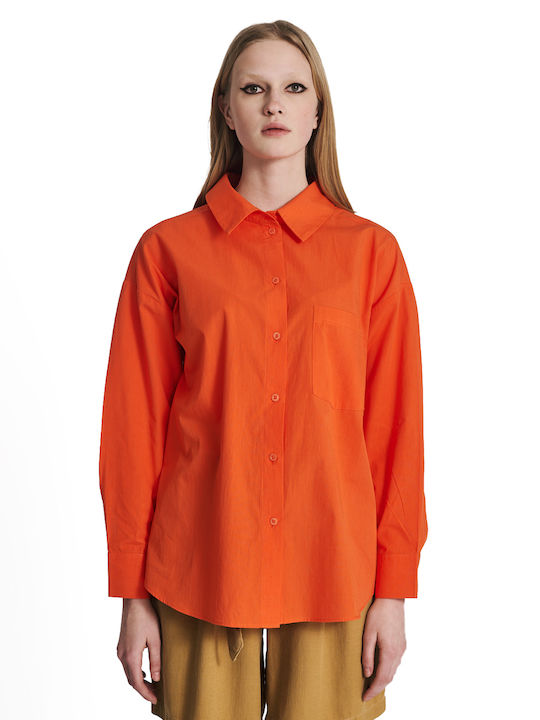 Staff Women's Long Sleeve Shirt Orange