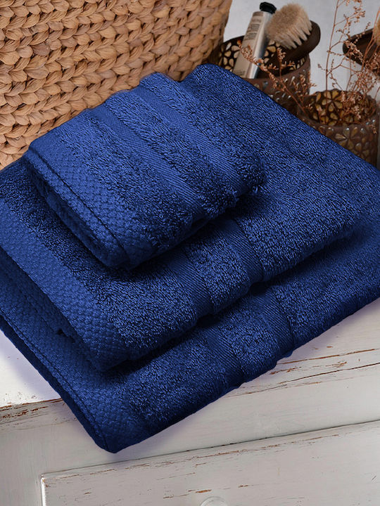 Go Smart Home Facecloth Cosy Soft 50x90cm. Blue Weight 510gr/m²