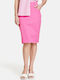 Gerry Weber High Waist Women's Pencil Denim Skirt Pink -30896