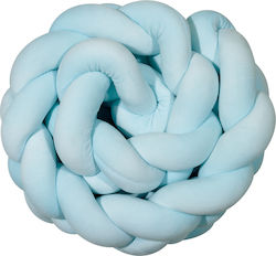 Das Home Crib Bumpers Braided Inside Light Blue 25x200cm