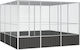 vidaXL 171550 Verzinkter Stahlkäfig für Vögel 302.5cmx324.5cmx211.5cmcm.
