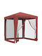 vidaXL Gazebo Grădină Roșu x2m
