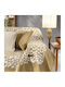 Guy Laroche Duomo Armchair Throw Two Sides Chenille 180x150cm Golden