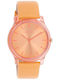 Oozoo Timepieces Women's Watch with Orange Leather Strap