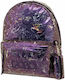 Polo Marble School Bag Backpack Junior High-High School Purple with Water Bottle Holder 20Liters 2023