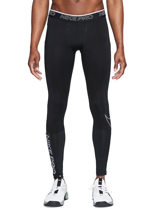 Nike Pro Dri-FIT Ανδρικό Αθλητικό Κολάν Μακρύ Μαύρο