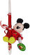 Πασχαλινή Λαμπάδα Mickey Στρογγυλή με Κουτί Mickey Mouse 40εκ. Κόκκινη