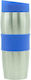 Glass Thermos Stainless Steel BPA Free 380ml Blue with Mouthpiece