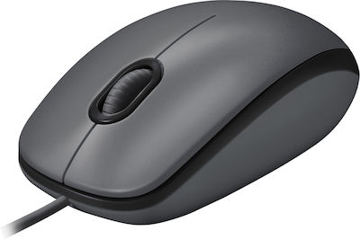 Logitech M100 Wired Mouse Black