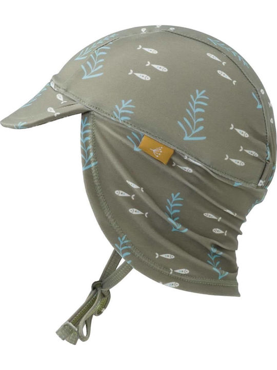 Fresk Kids' Hat Jockey Fabric Sunscreen Green