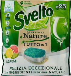 Svelto Tutto in 1 25 Κάψουλες Πλυντηρίου Πιάτων 438gr