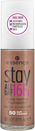 Essence Stay All Day 16H Waterproof Liquid Foundation 50 Soft Caramel 30ml