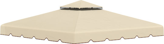 Outsunny Pavillonabdeckung Beige 3x3m