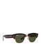 Ray Ban Mega Clubmaster Unisex Γυαλιά Ηλίου με Καφέ Ταρταρούγα Σκελετό και Πράσινο Φακό RB0316S 990/31