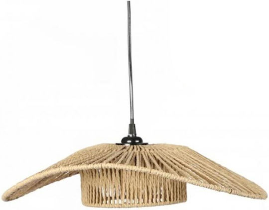 Висящо Осветително Тяло Бежов с Цокъл E27 45x45см.
