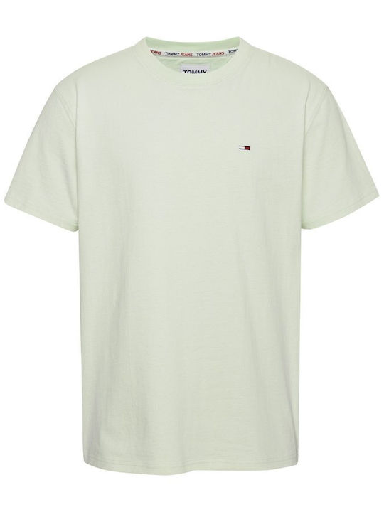 Tommy Hilfiger Ανδρικό T-shirt Πράσινο Μονόχρωμο