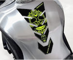 Tankpad One Design black edition skull 2 fluo yellow black