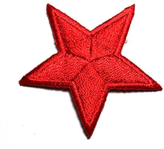 Red Sewing Iron-On Patch 4.5x4.5cm 9583