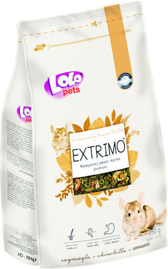 Lolo Pets Τροφή για Τσιντσιλά με Δημητριακά Extrimo 750gr