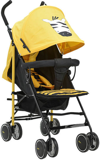 Bebe Stars Buggy Safari Καρότσι Μπαστούνι Kατάλληλο από 6+ Mηνών Κίτρινο 6.25kg