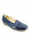 Δερμάτινα Γυναικεία Loafers σε Μπλε Χρώμα