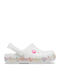 Crocband Children's Anatomical Beach Shoes White