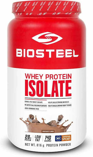 Biosteel Whey Protein Isolate Protein Molke Glutenfrei mit Geschmack Schokolade 816gr