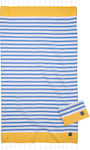 Greenwich Polo Club Beach Towel Pareo Light Blue with Fringes 170x90cm.