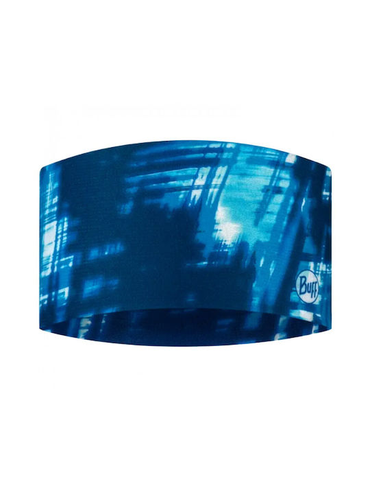 Buff CoolNet UV Wide Athletic Headband Blue Attel Blue