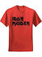 Logo Tricou Iron Maiden Roșu